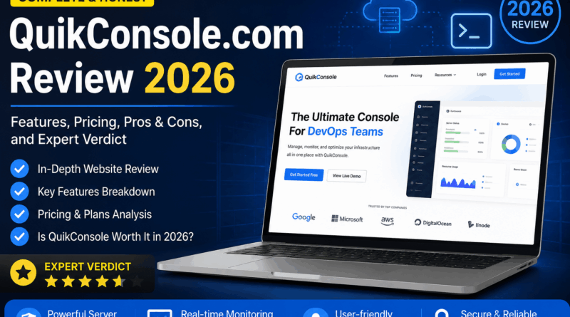 QuikConsole.com homepage and website review 2026