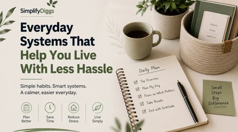 SimplifyDiggs Everyday Systems That Help You Live With Less Hassle
