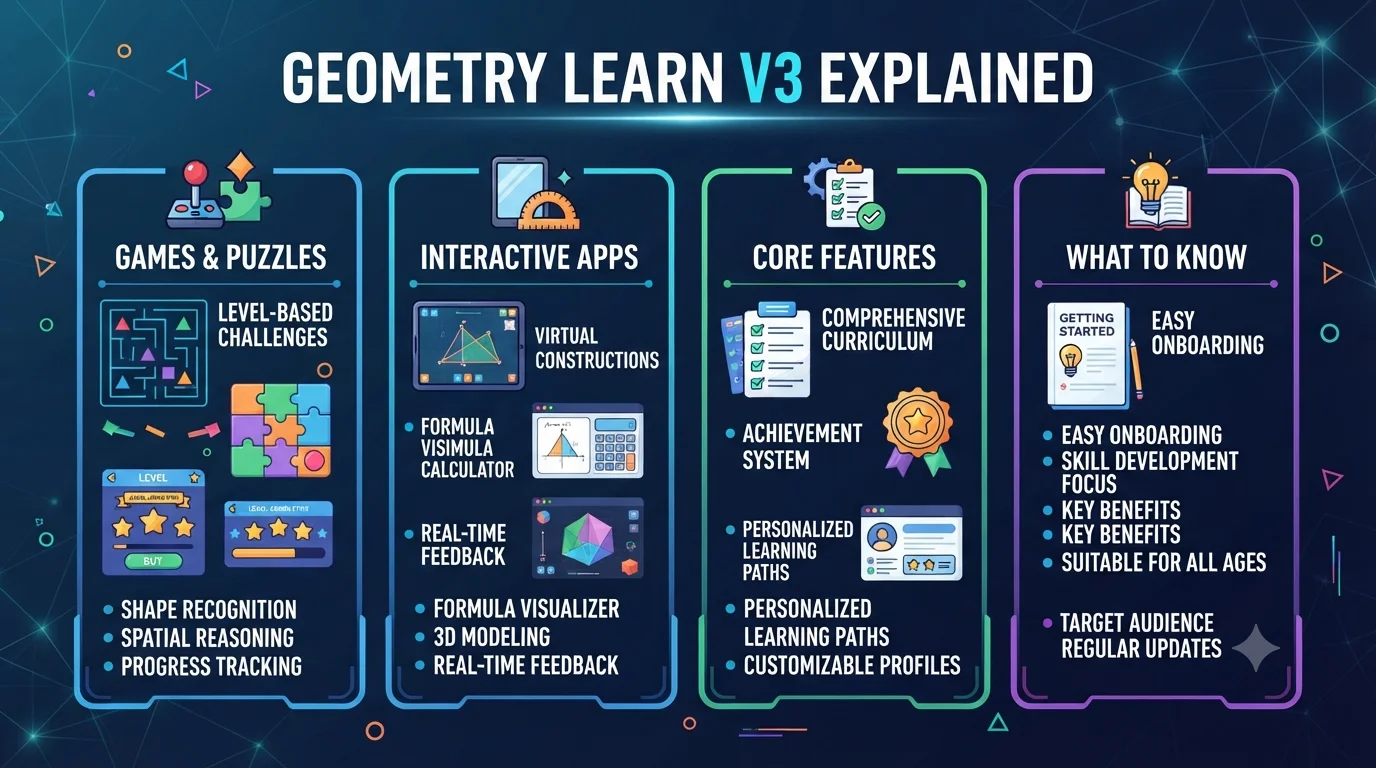 Geometry Learn V3 Explained: Games, Apps, Features and What to Know.