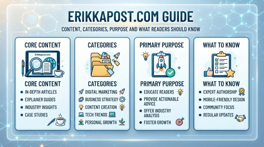 Erikkapost.com Guide Content, Categories, Purpose and What Readers Should Know.