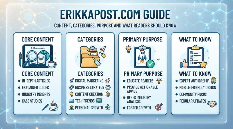 Erikkapost.com Guide Content, Categories, Purpose and What Readers Should Know.