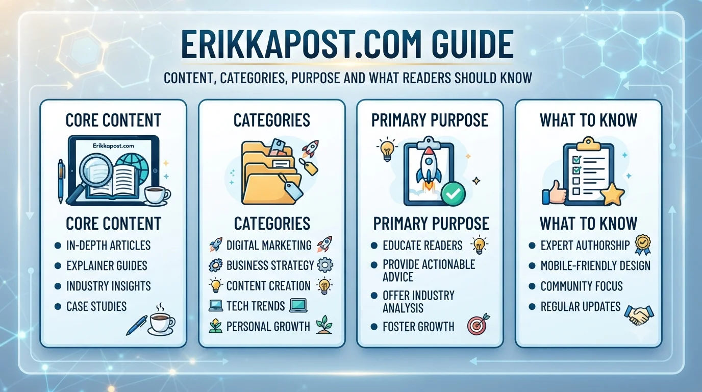 Erikkapost.com Guide: Content, Categories, Purpose and What Readers Should Know.