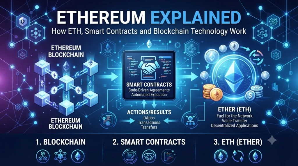Ethereum Explained How ETH, Smart Contracts and Blockchain Technology Work.