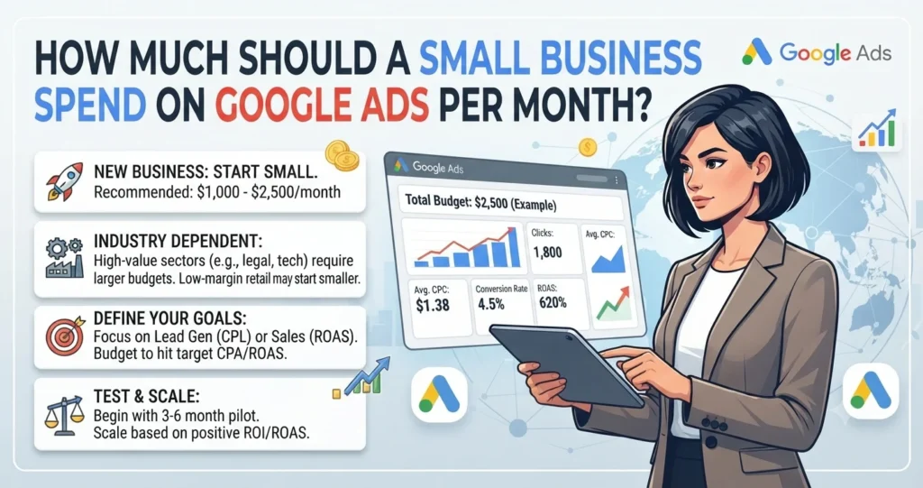 How Much Should a Small Business Spend on Google Ads Per Month