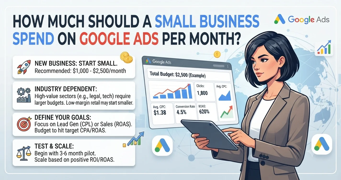 How Much Should a Small Business Spend on Google Ads Per Month?