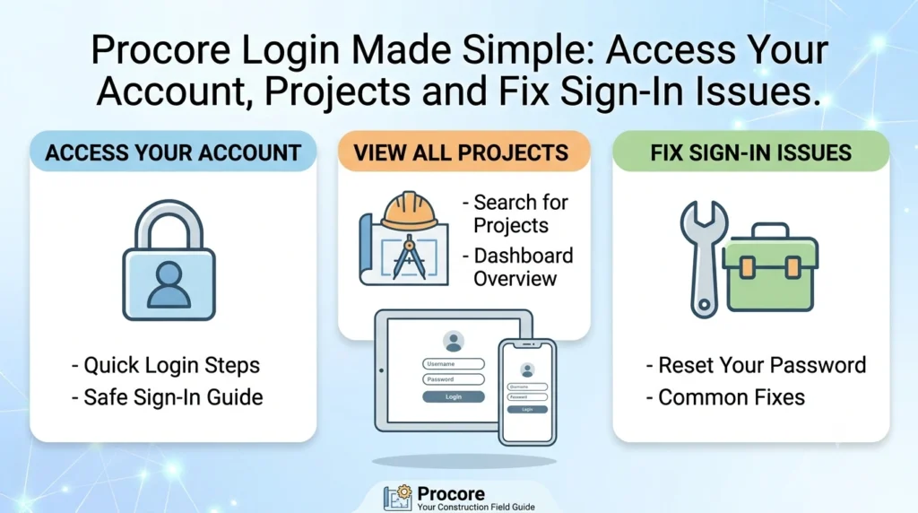 Procore Login Made Simple Access Your Account, Projects and Fix Sign-In Issues.